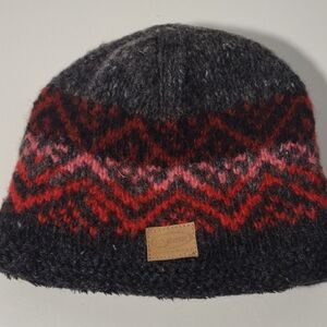 Stylish Black and Red Winter Beanie